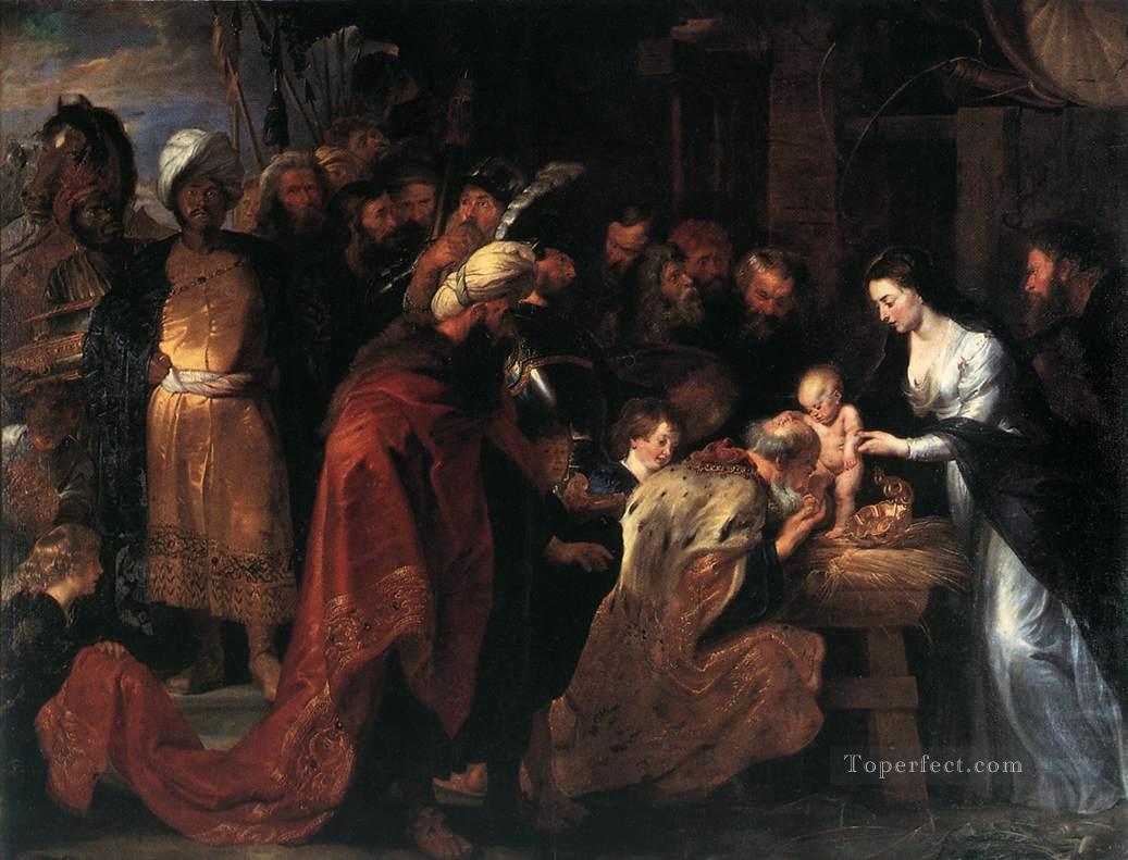 Adoración de los Reyes Magos Barroco Peter Paul Rubens Pintura al óleo